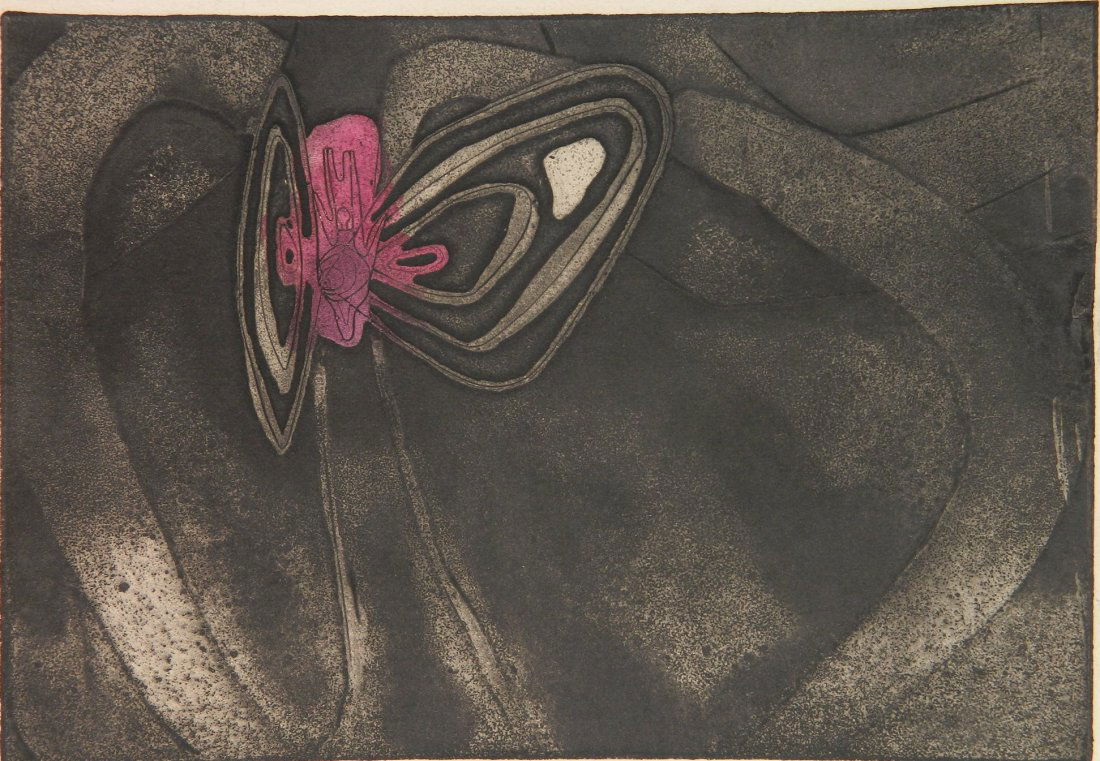 Enrique Zanartu etching and aquatint (1 of 3)