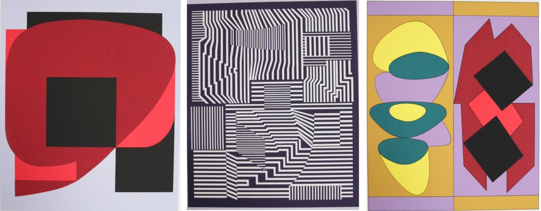 Victor Vasarely 3 silkscreens (1 of 9)