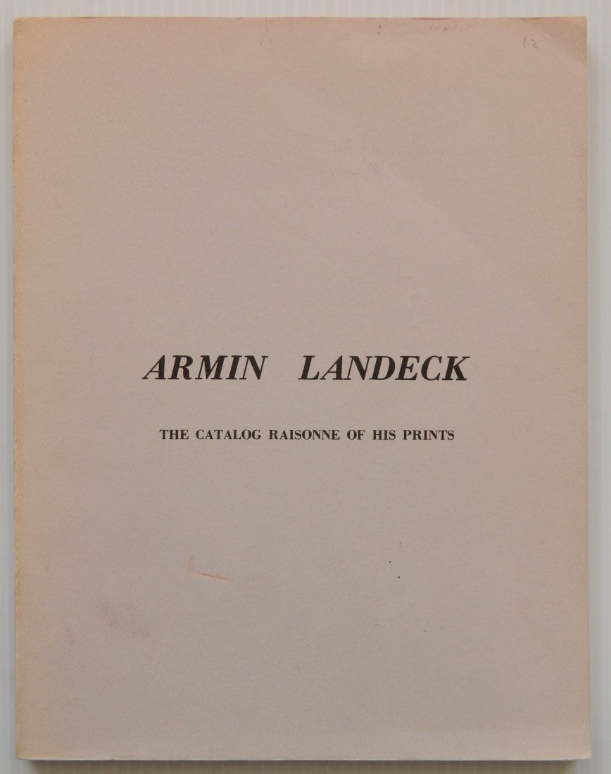 Kraeft- Armin Landeck Catalog Raisonne (1 of 4)