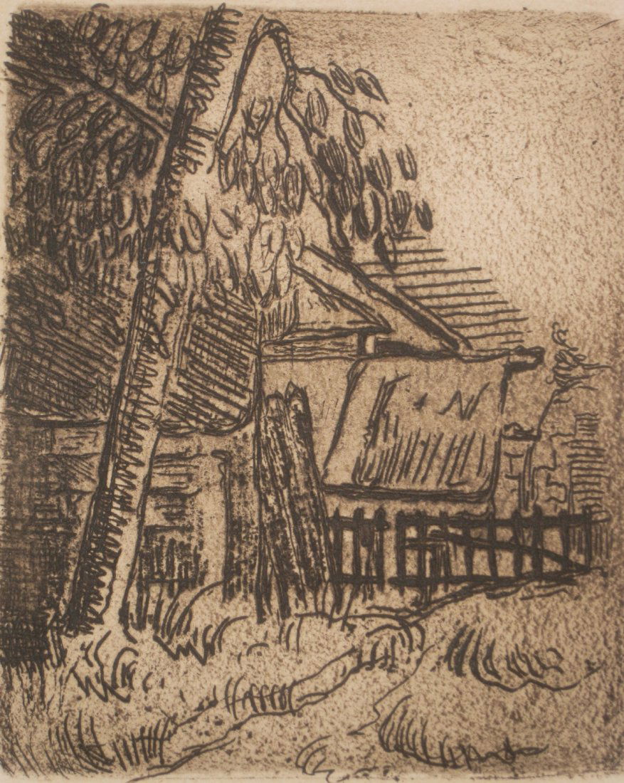 Paul Cezanne etching (1 of 3)