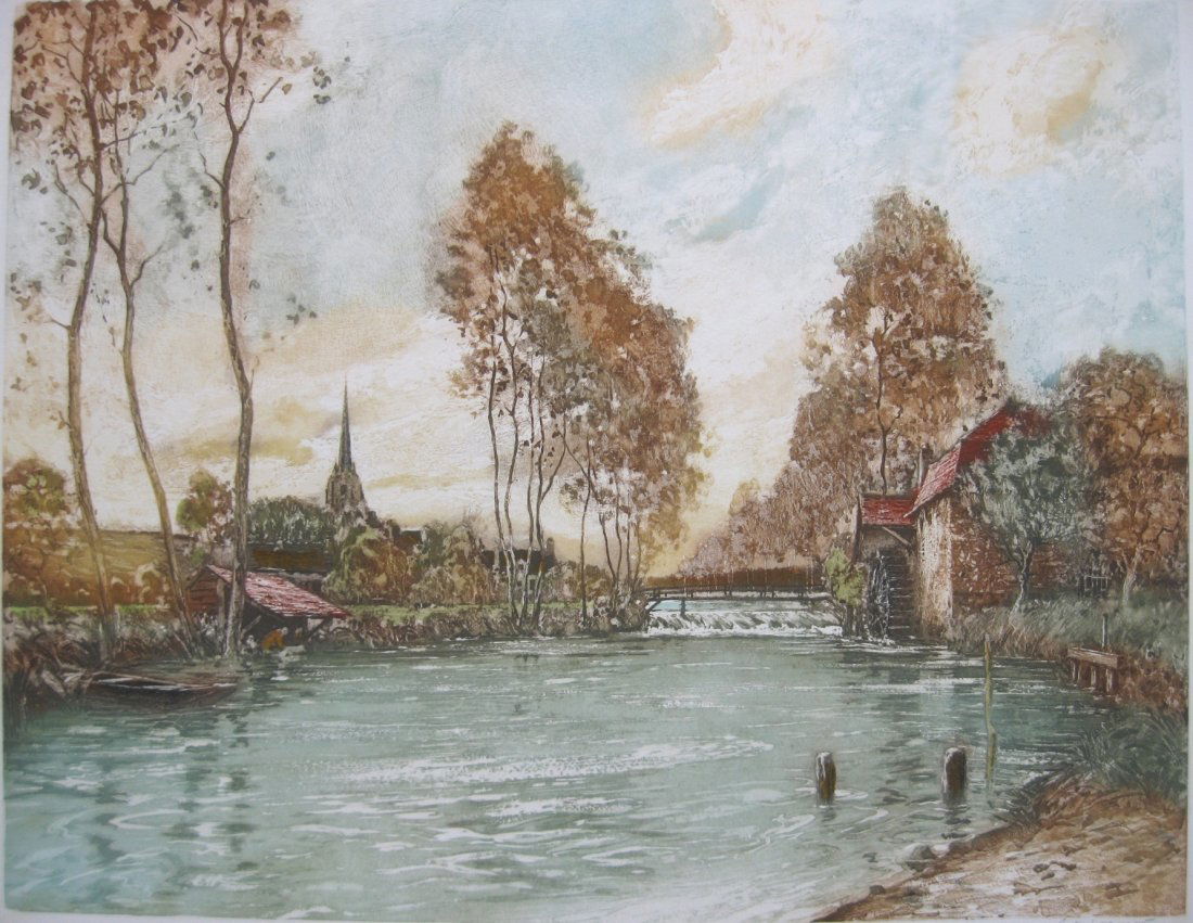 Paul Lecomte etching (1 of 4)