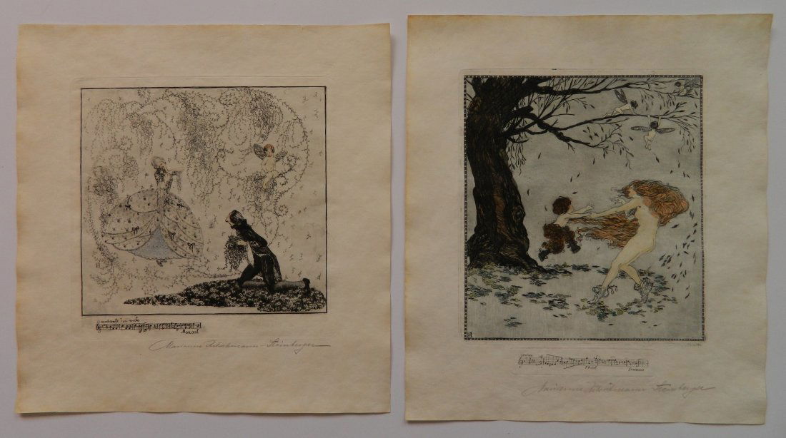 Marianne Steinberges-Hitschmann 2 etchings (1 of 9)