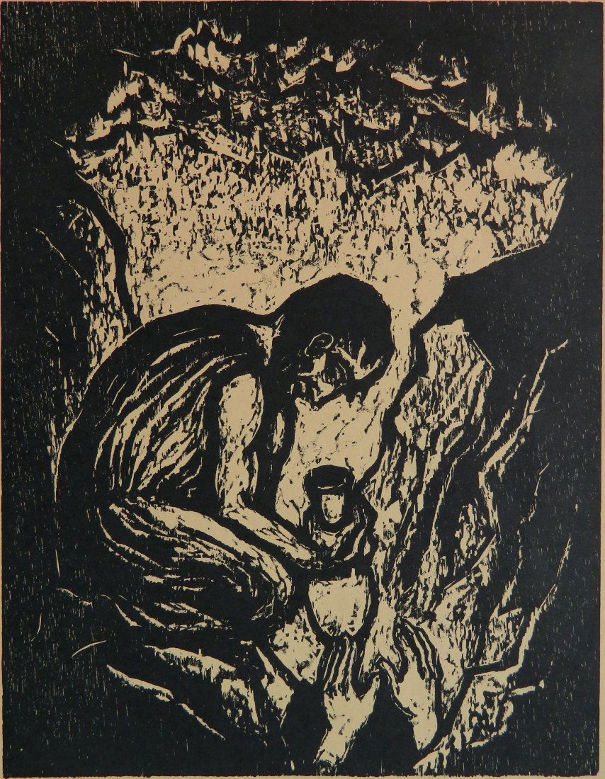 Jacob Steinhardt woodcut (1 of 4)