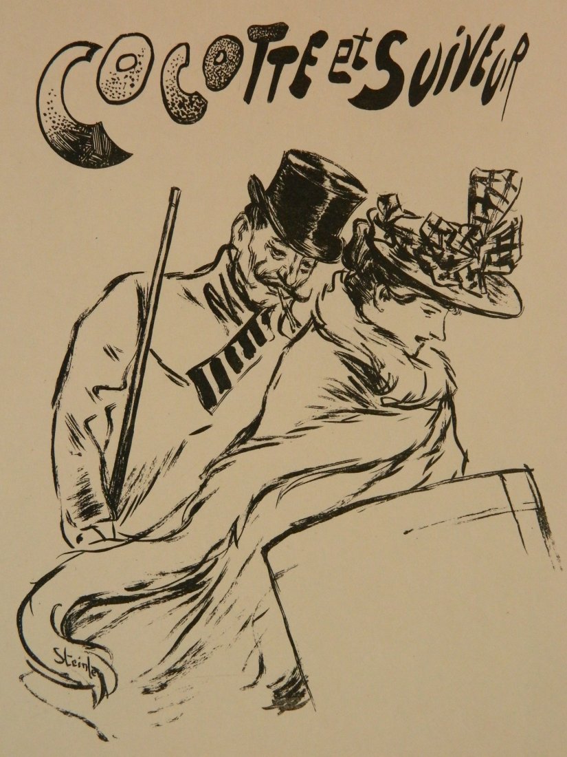 Theophile Steinlen lithograph (1 of 4)