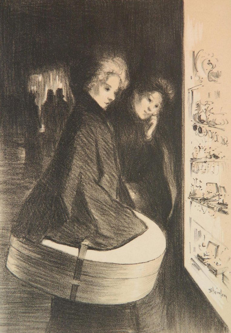 Theophile Steinlen lithograph (1 of 3)