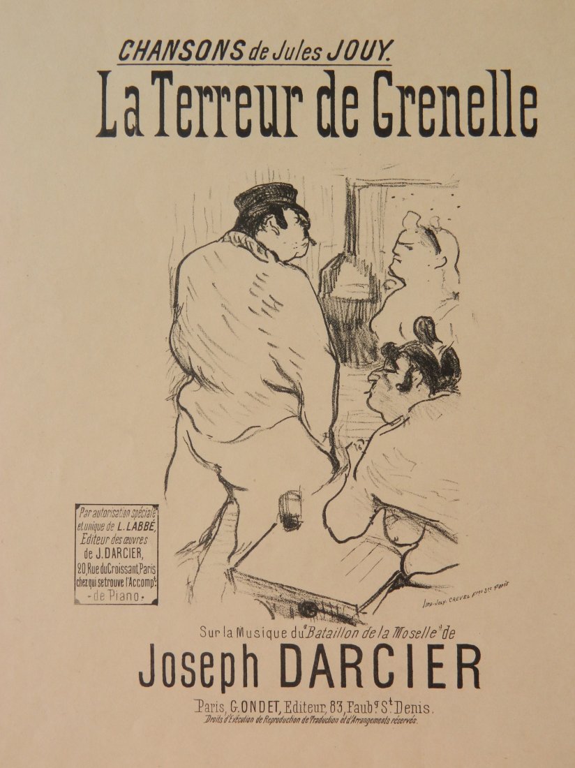 after Henri de Toulouse-Lautrec lithograph (1 of 3)