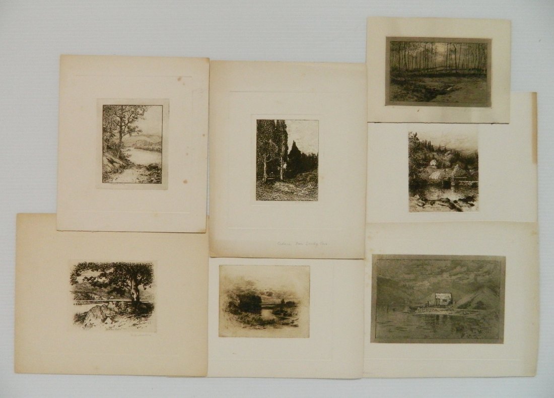 C. L. Anderson 7 etchings (1 of 9)