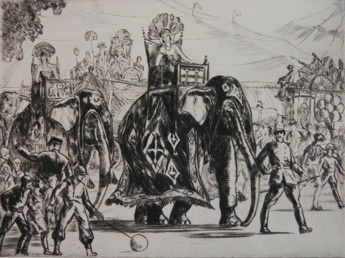 Gifford Beal etching (1 of 5)