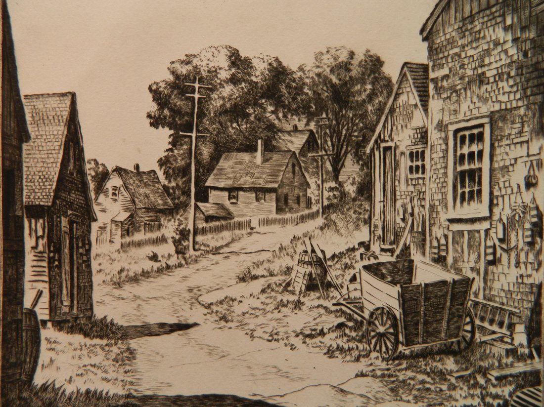 George Bradshaw etching (1 of 4)