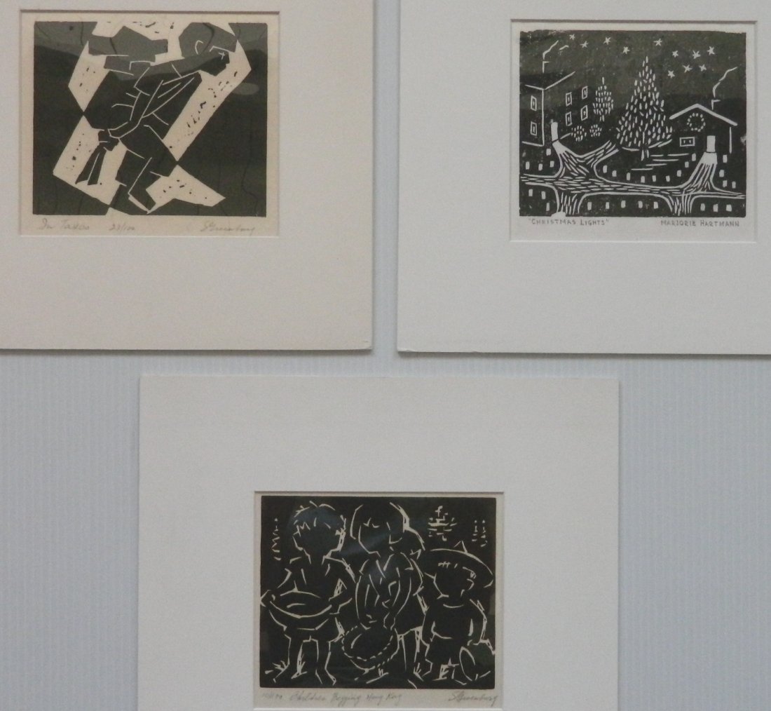 S. Greenburg; M. Hartmann - 3 relief prints (1 of 10)