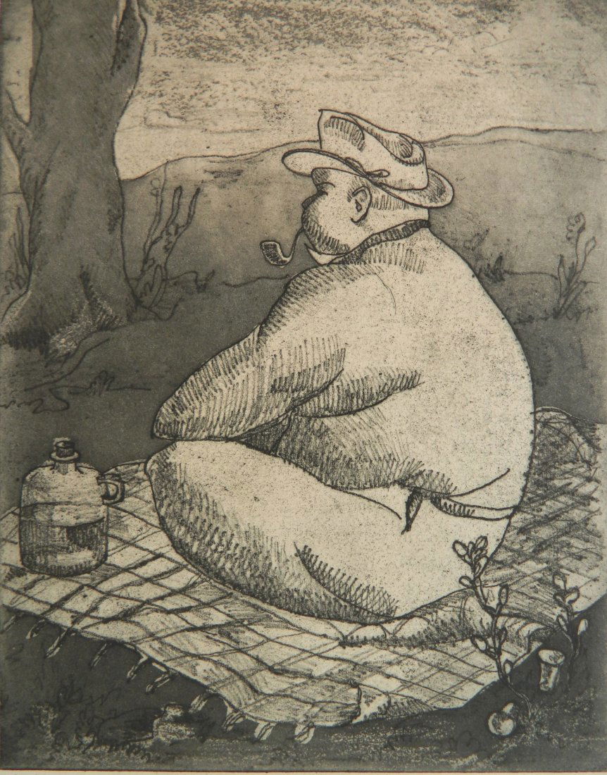 Doris Hall etching and aquatint (1 of 4)