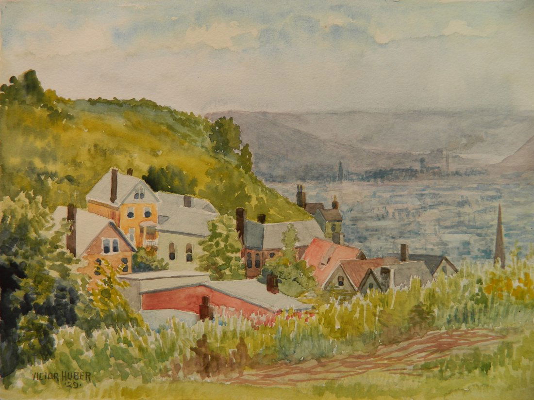 Victor Huber watercolor (1 of 3)