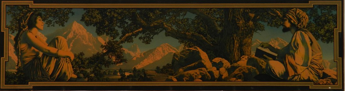 Maxfield Parrish chromolithograph (1 of 4)