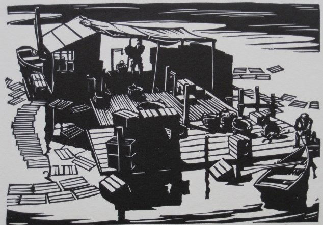 Walter Richards linocut (1 of 3)