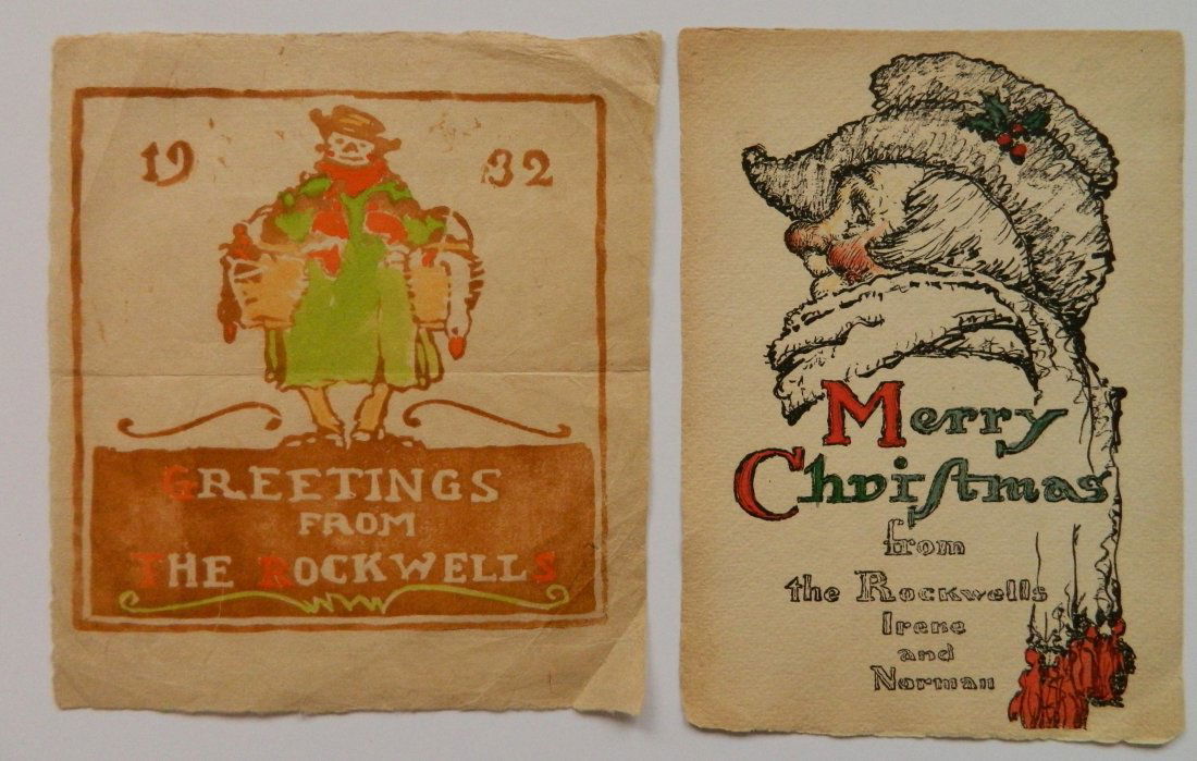 2 Greeting cards from Irene & Norman Rockwell (1 of 5)