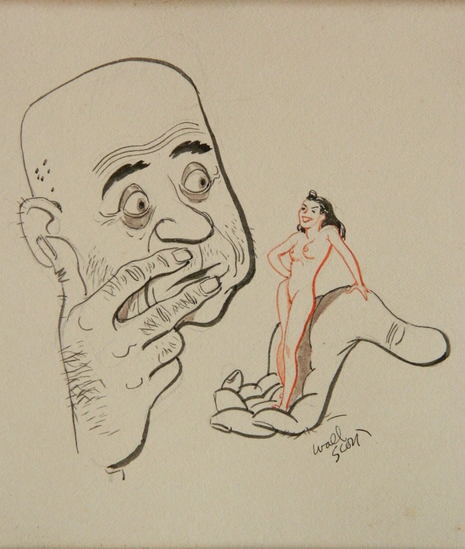 Walt Scott watercolor and pen and ink (1 of 3)