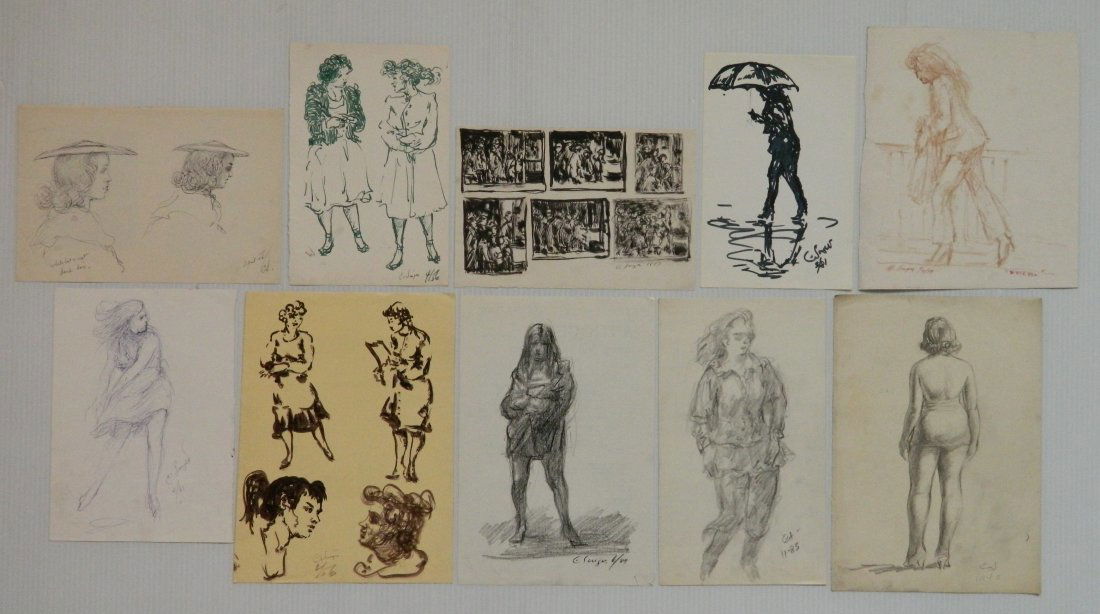 Clyde Singer 10 drawings (1 of 6)