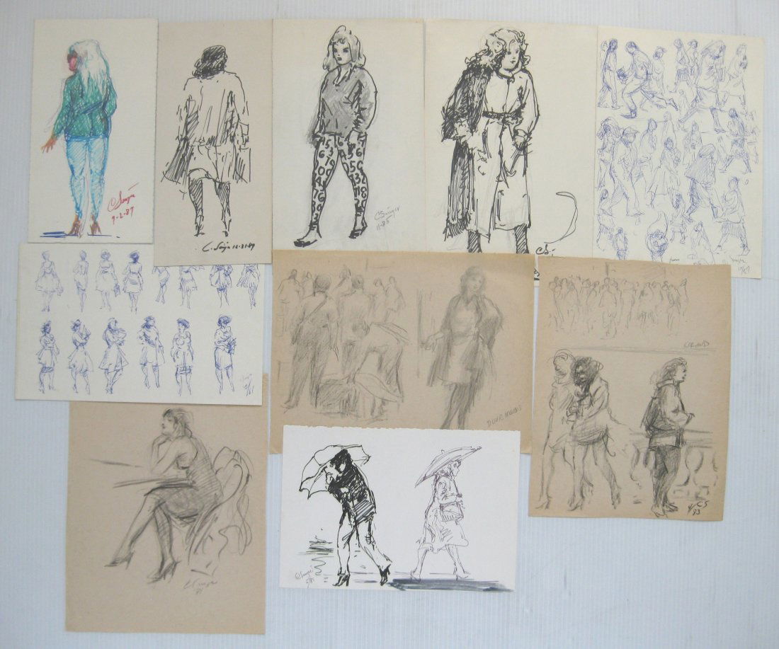 Clyde Singer 10 drawings (1 of 6)