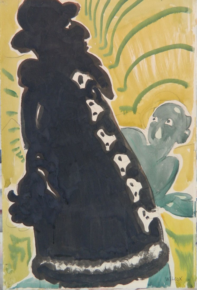 Frank Wilcox watercolor (1 of 5)