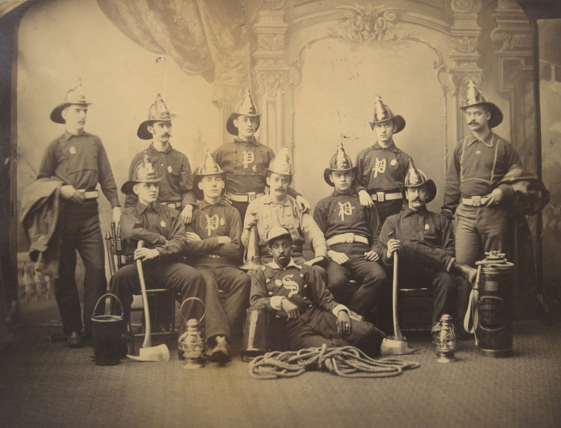 19th c. Vintage photograph of Firemen (1 of 3)