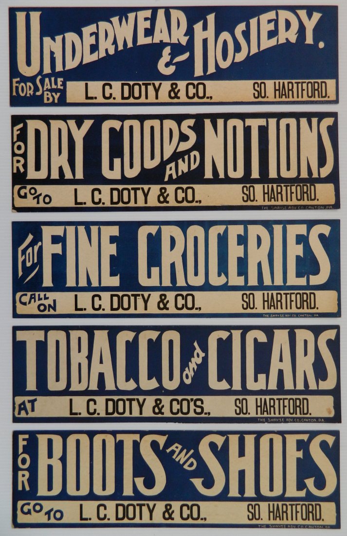 5 L. C. Dots & Co. cardboard signs (1 of 8)