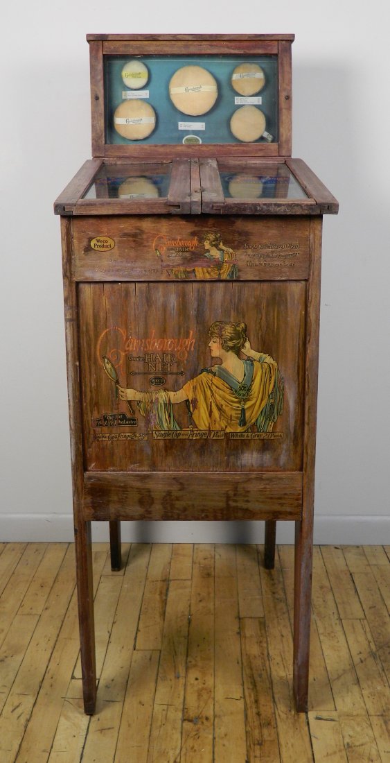 Gainsborough Hair Nets... store display cabinet (1 of 8)