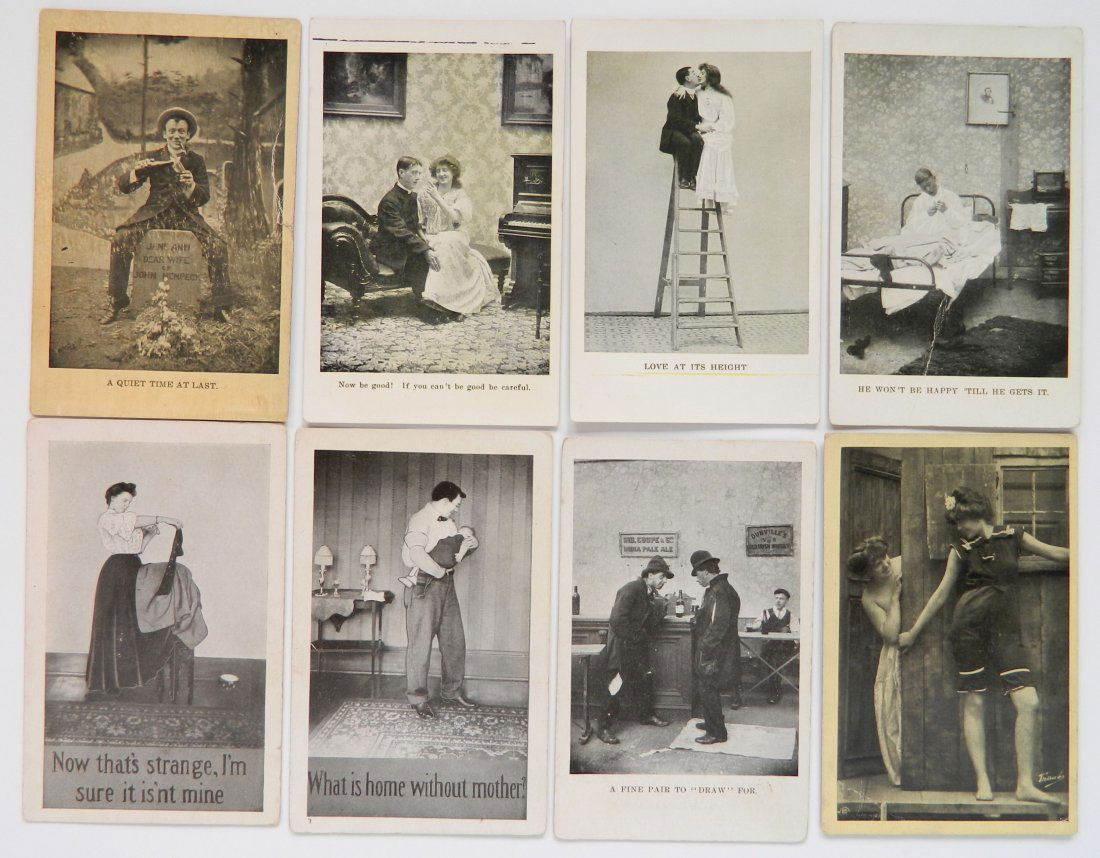 8 Rex Bitters trade cards (1 of 4)