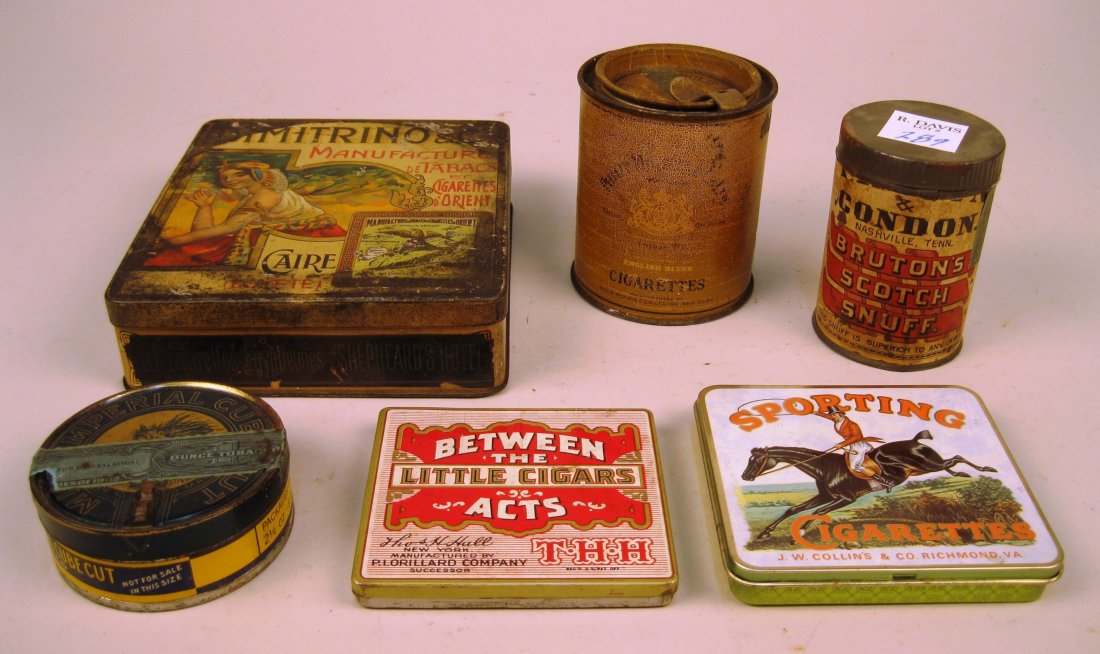 5 Tin tobacco containers (1 of 4)
