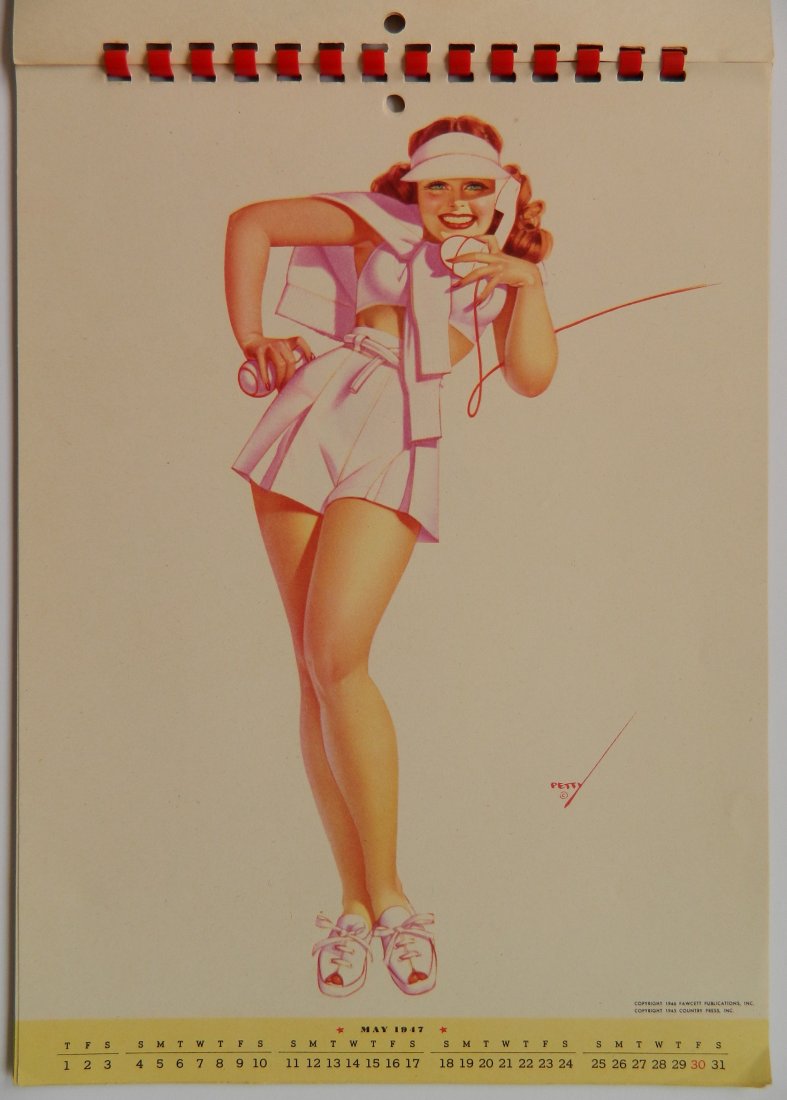 George Petty 1947 Pin-up Calendar (1 of 10)