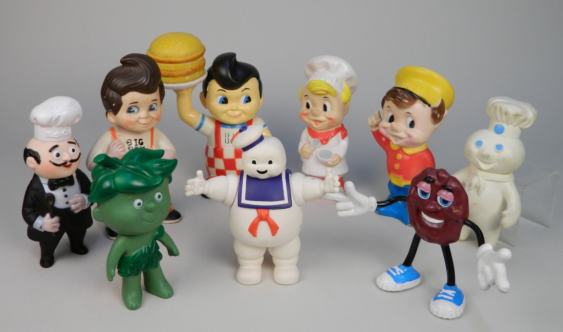 9 Rubberized advertising dolls (1 of 7)