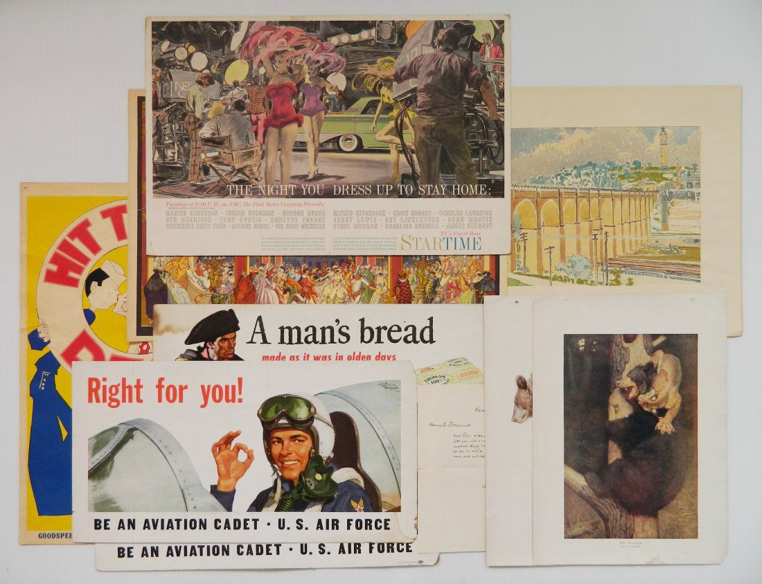 10 Advertisement works on paper (1 of 8)