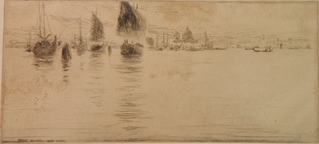 James McBey etching (1 of 4)