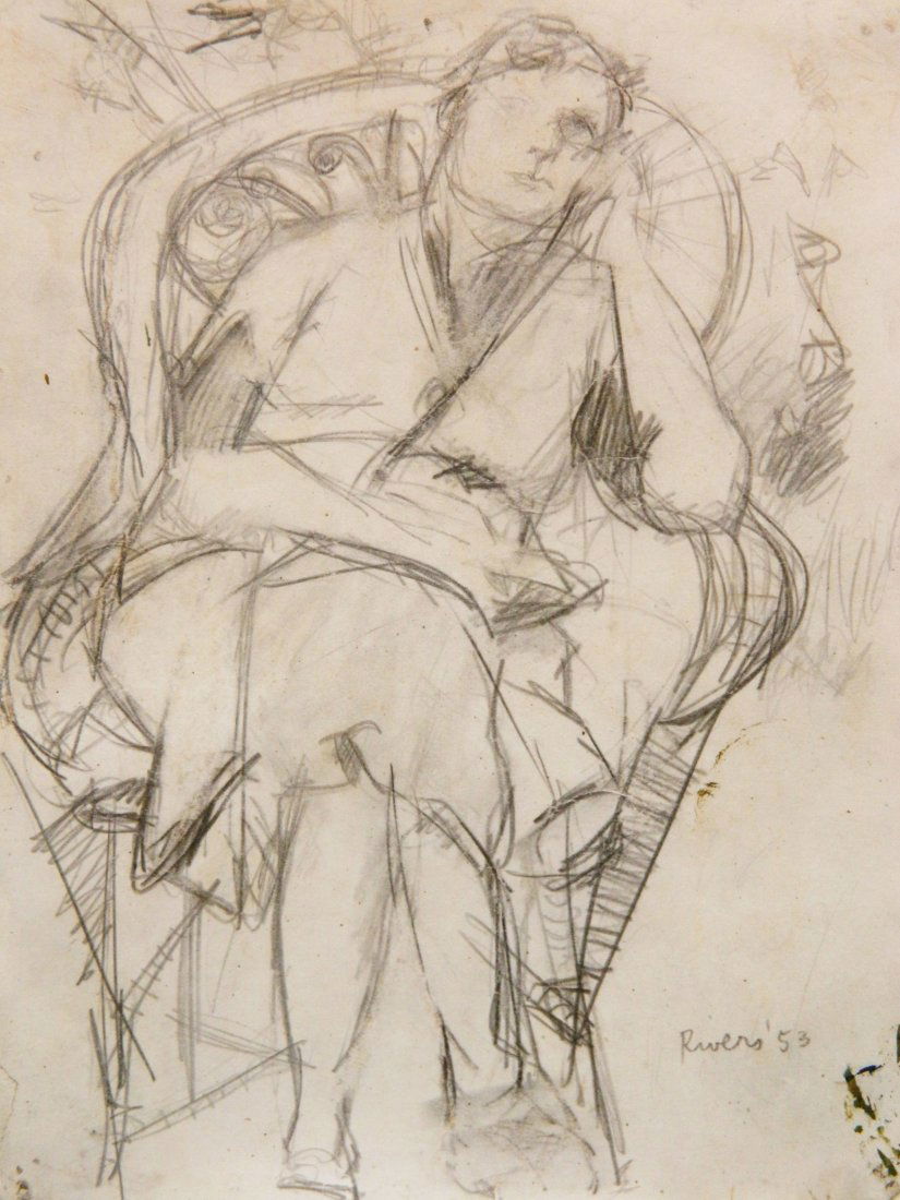 Larry Rivers graphite on paper (1 of 5)