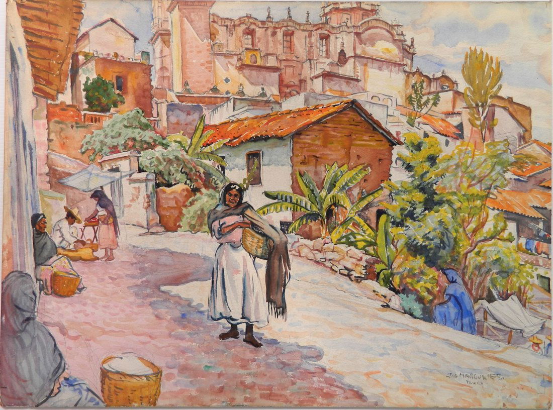 Joseph Margulies watercolor and graphite (1 of 4)