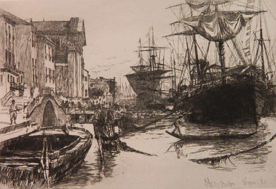 Otto Bacher etching (1 of 4)