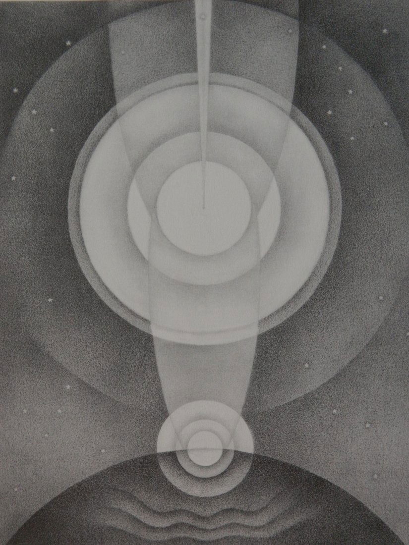 Emil Bisttram lithograph (1 of 6)