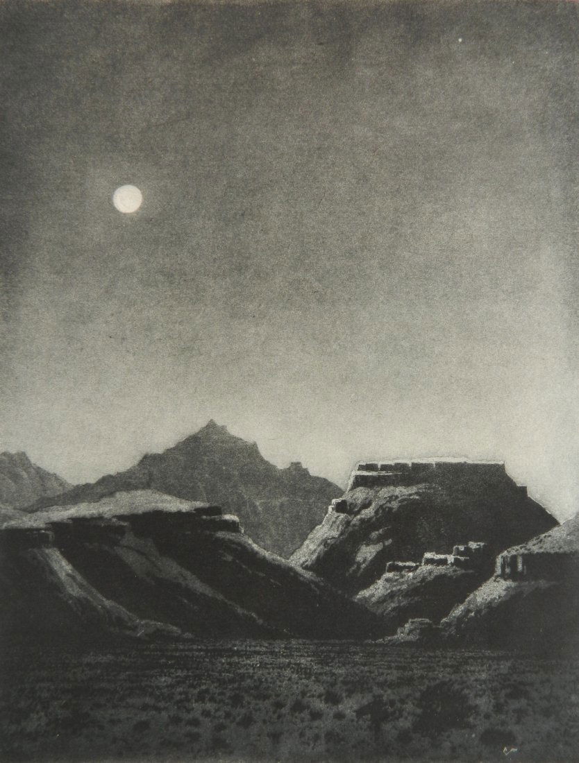 George Elburt Burr etching and aquatint (1 of 4)