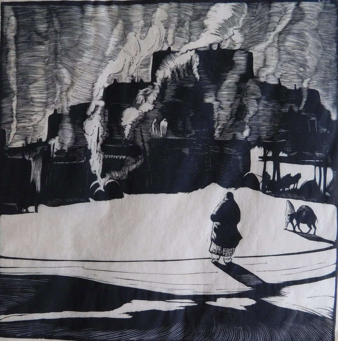 Howard Cook woodcut (1 of 6)