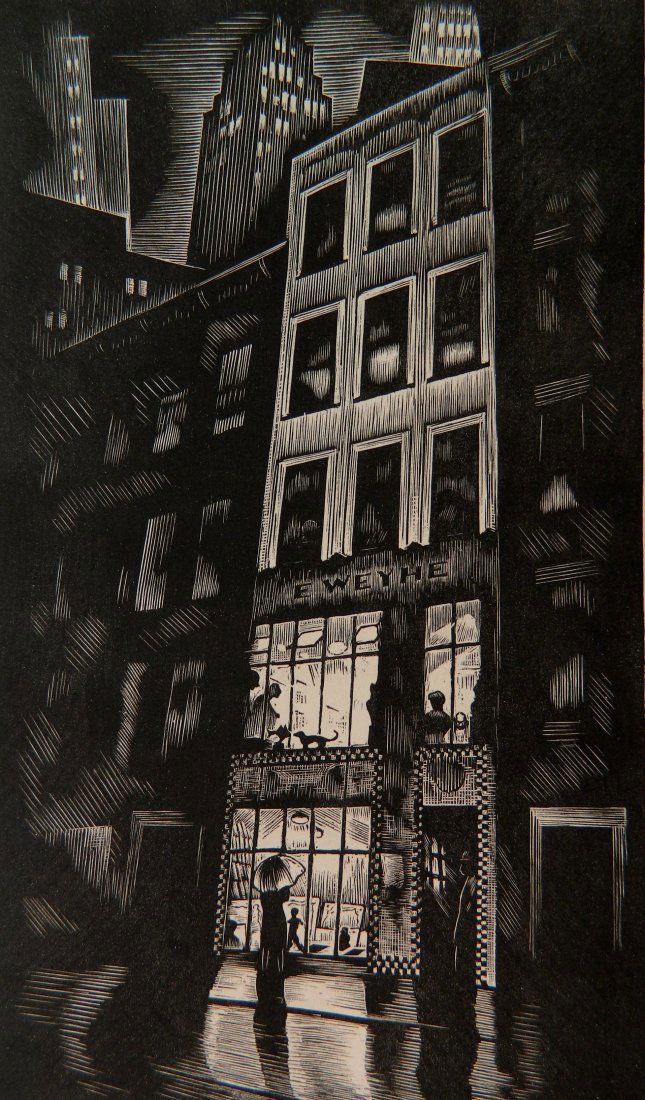 Howard Cook wood engraving (1 of 5)