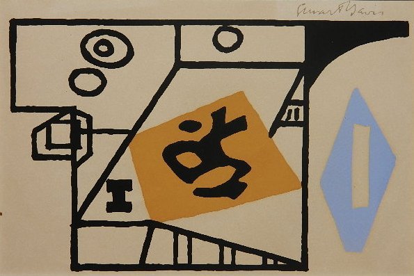 Stuart Davis silkscreeen (1 of 4)
