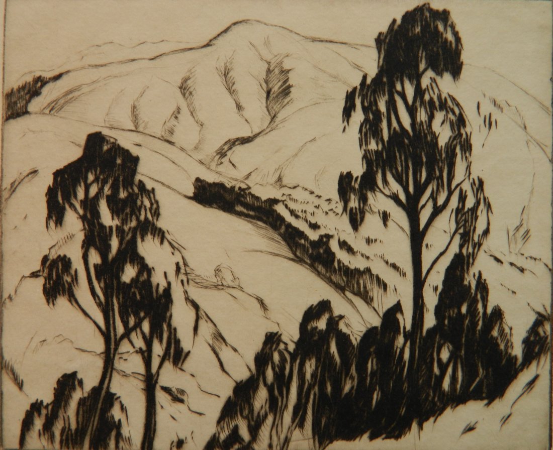 Gene Kloss drypoint (1 of 4)