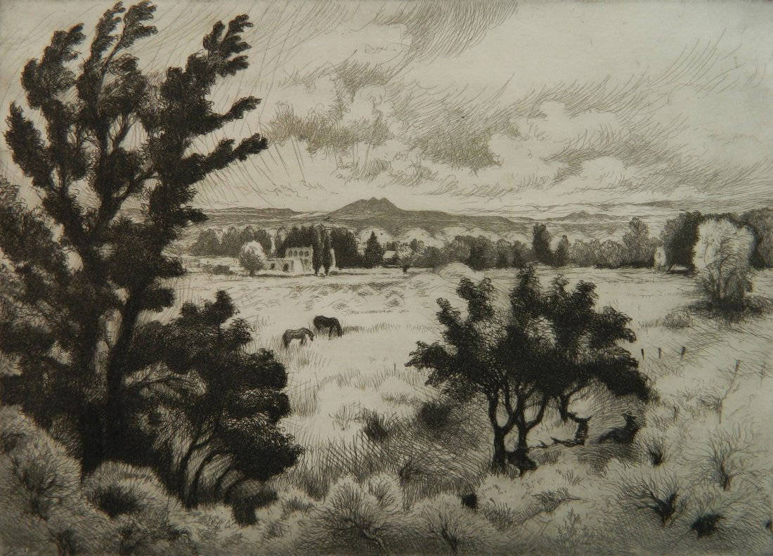 Gene Kloss etching (1 of 5)