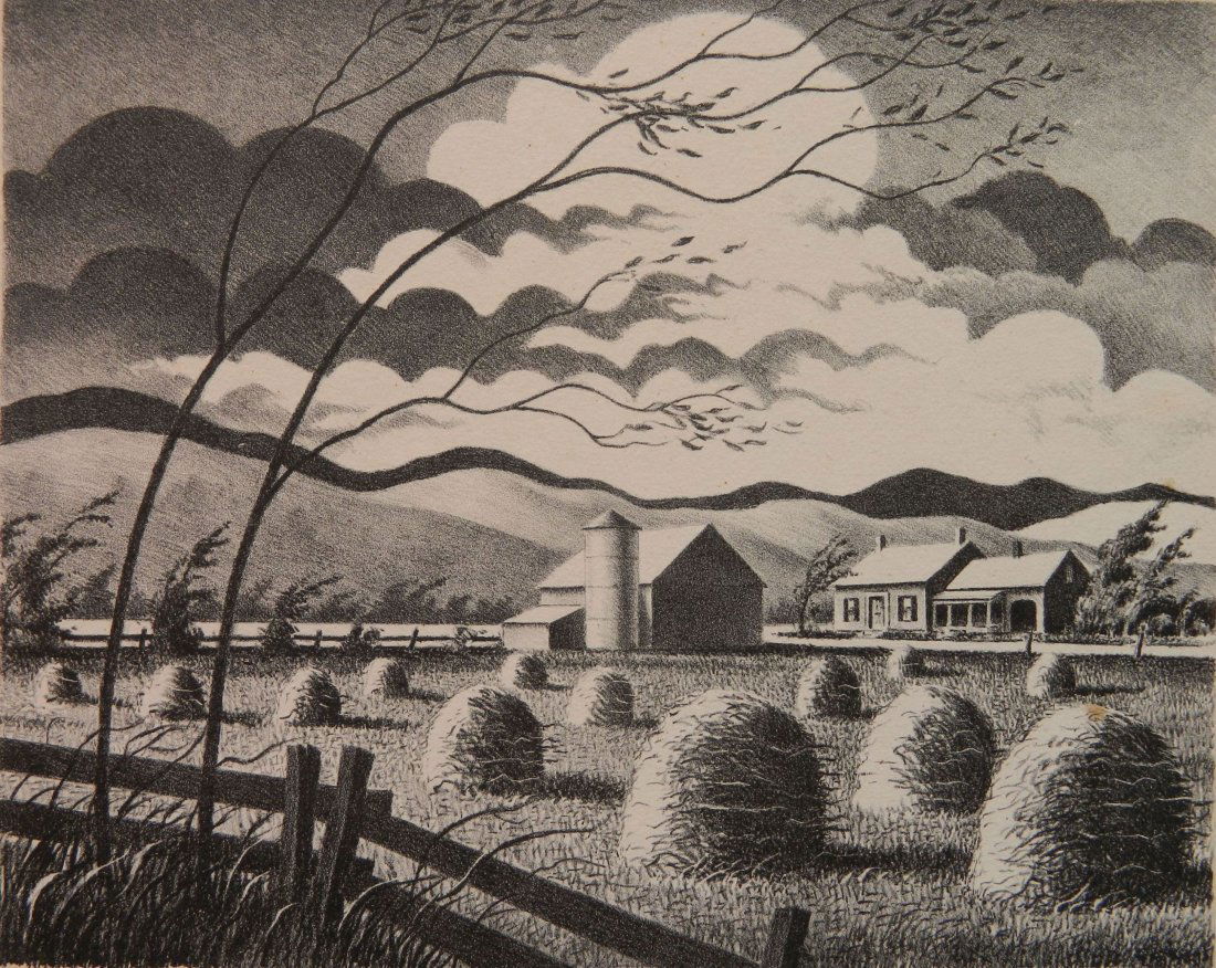 Edward Sanborn lithograph (1 of 4)