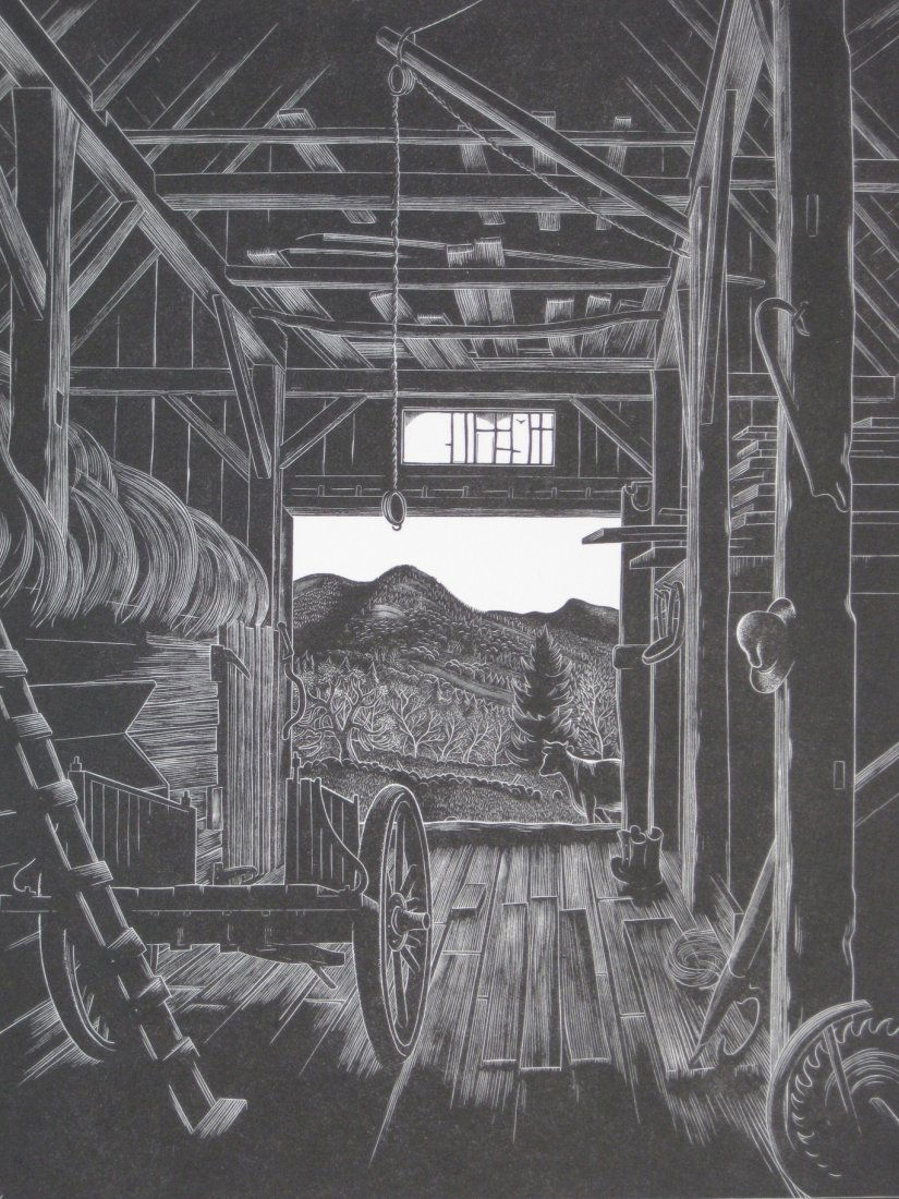 Herbert Waters wood engraving (1 of 4)