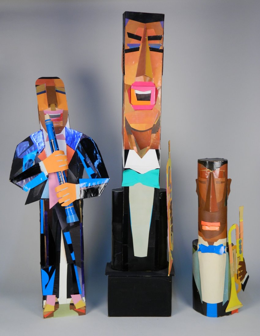 Stephen Longstreet 3 mixed media sculptures (1 of 10)