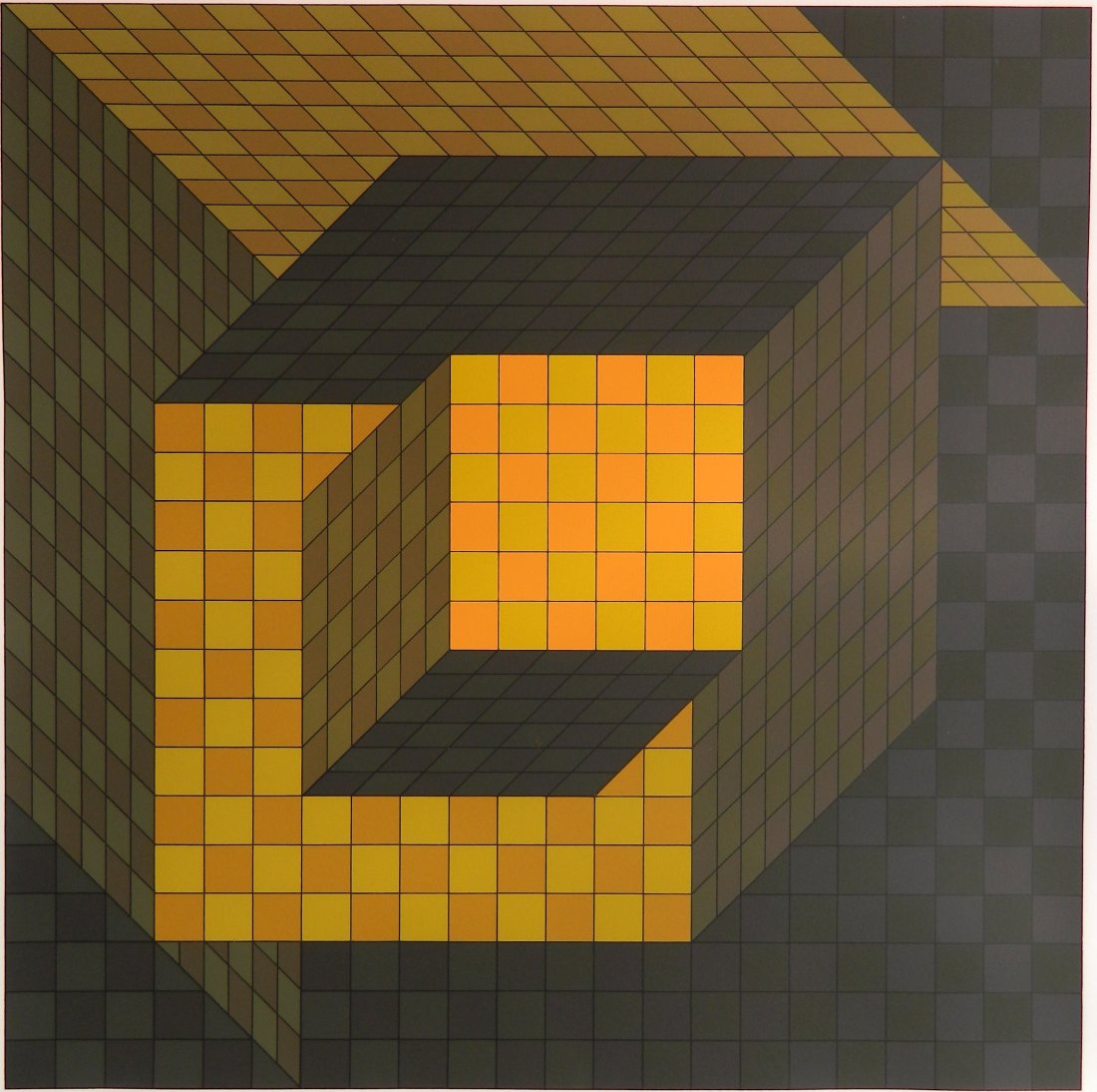 Victor Vasarely silkscreen (1 of 4)