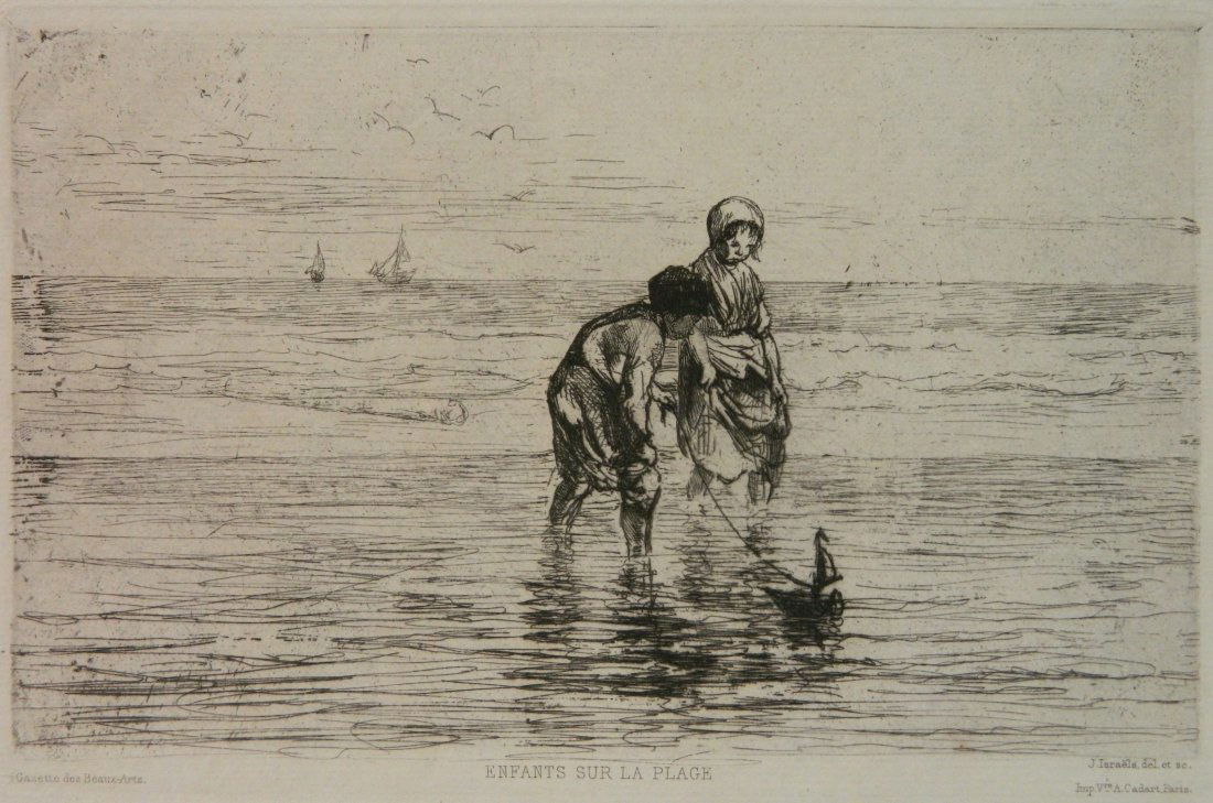 Josef Israels etching (1 of 3)