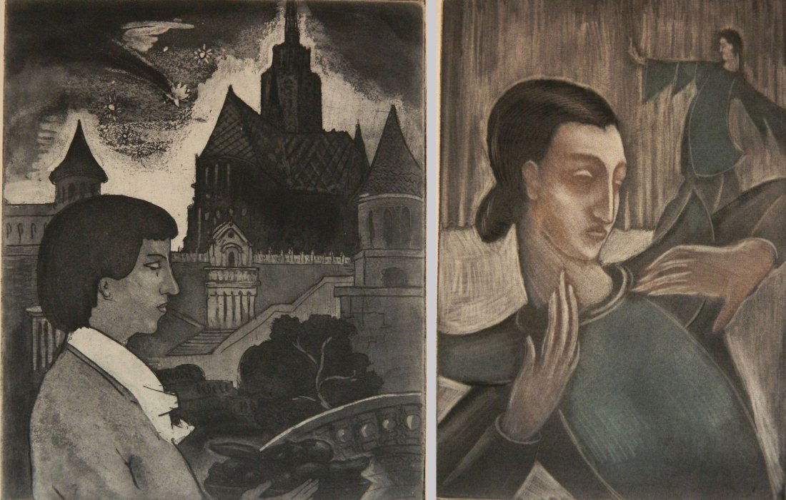 Kalman Kubinyi 2 etchings (1 of 7)