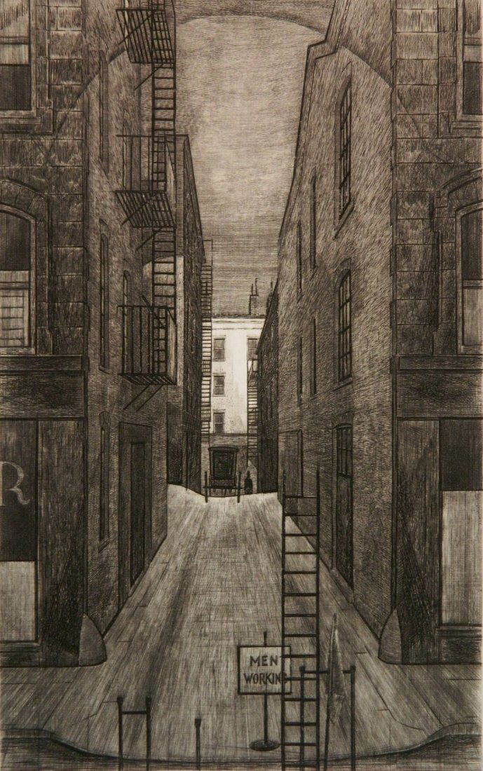 Armin Landeck drypoint (1 of 4)