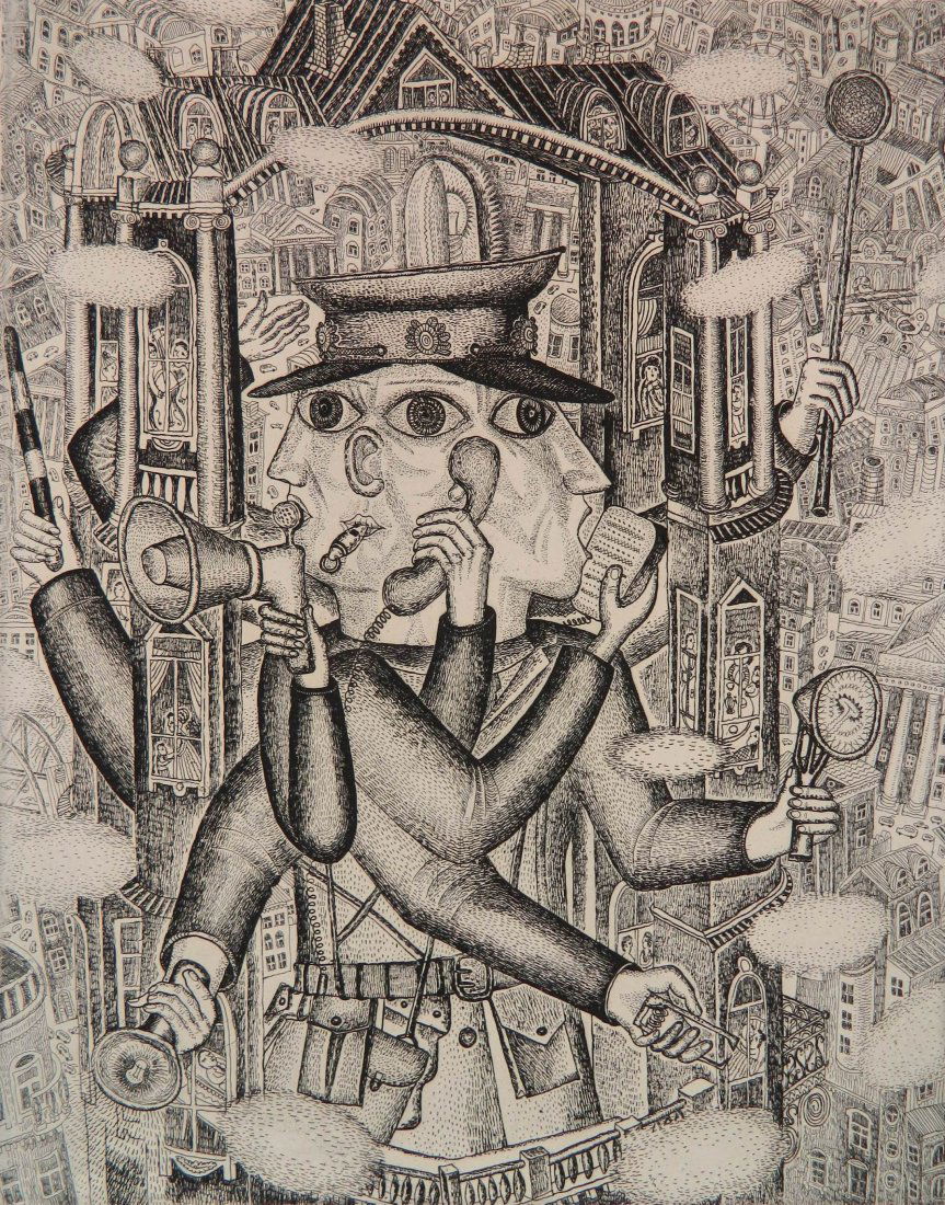 Vladimir Vereshagin etching (1 of 4)